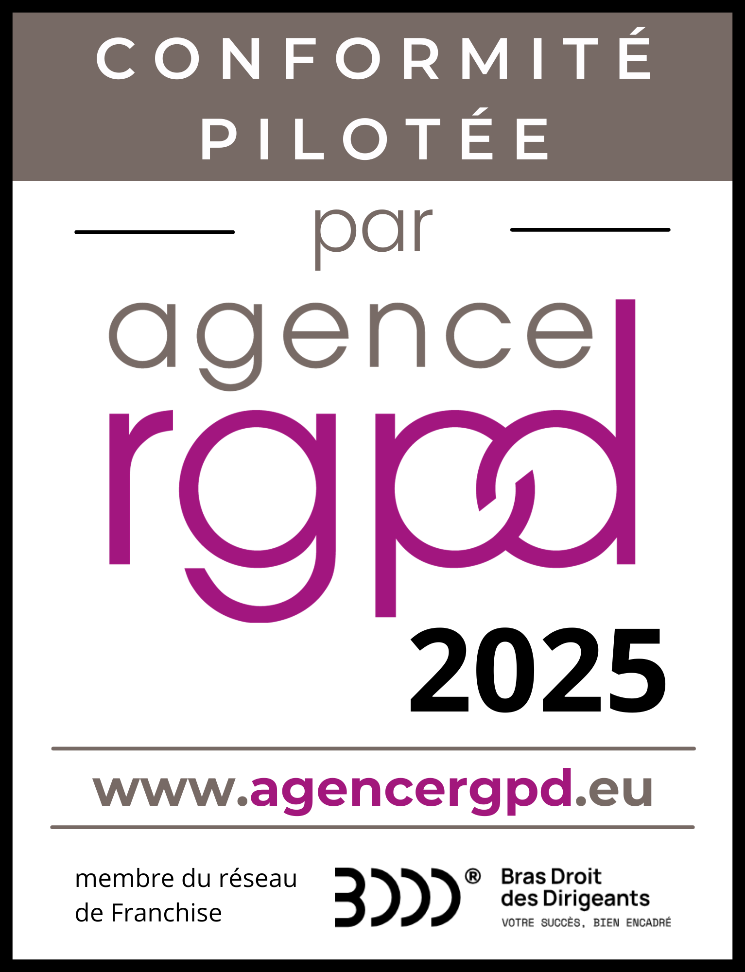 logo conformité RGPD 2025